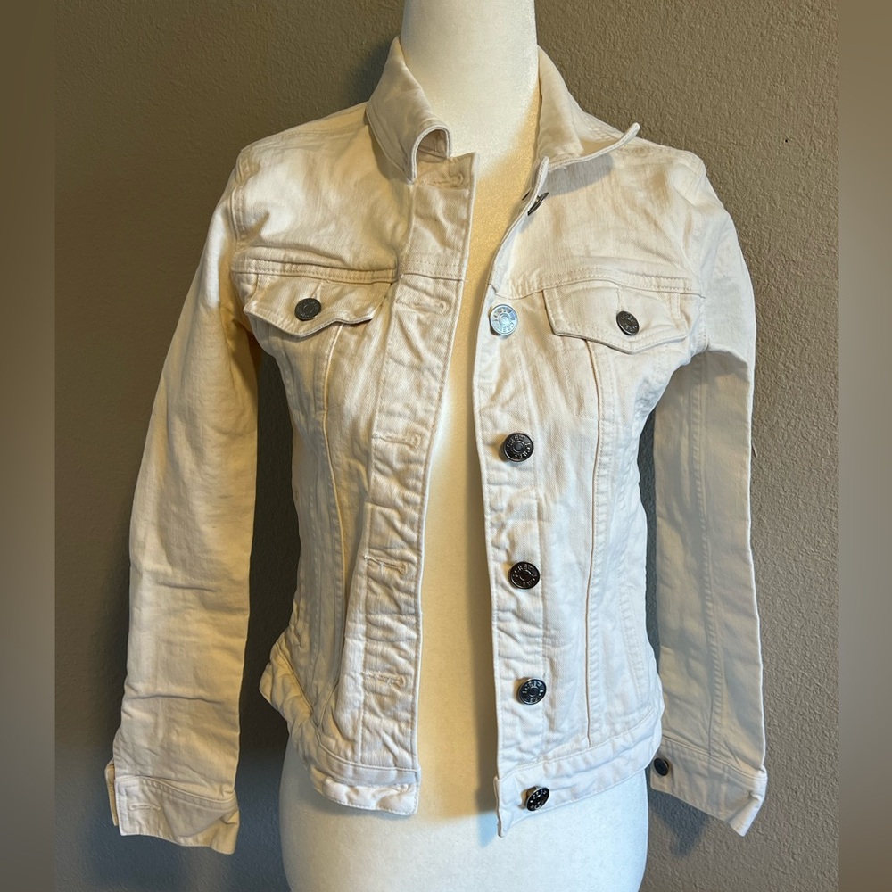 EUC J. Crew Women’s Cream Denim Jacket Size XS